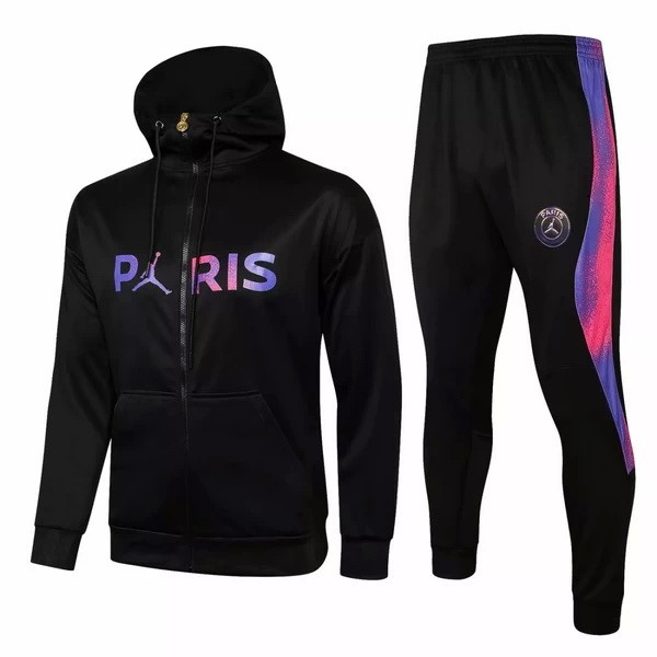 Hoodies Paris Saint Germain 2021-22 Schwarz Lila Fussballtrikots Günstig